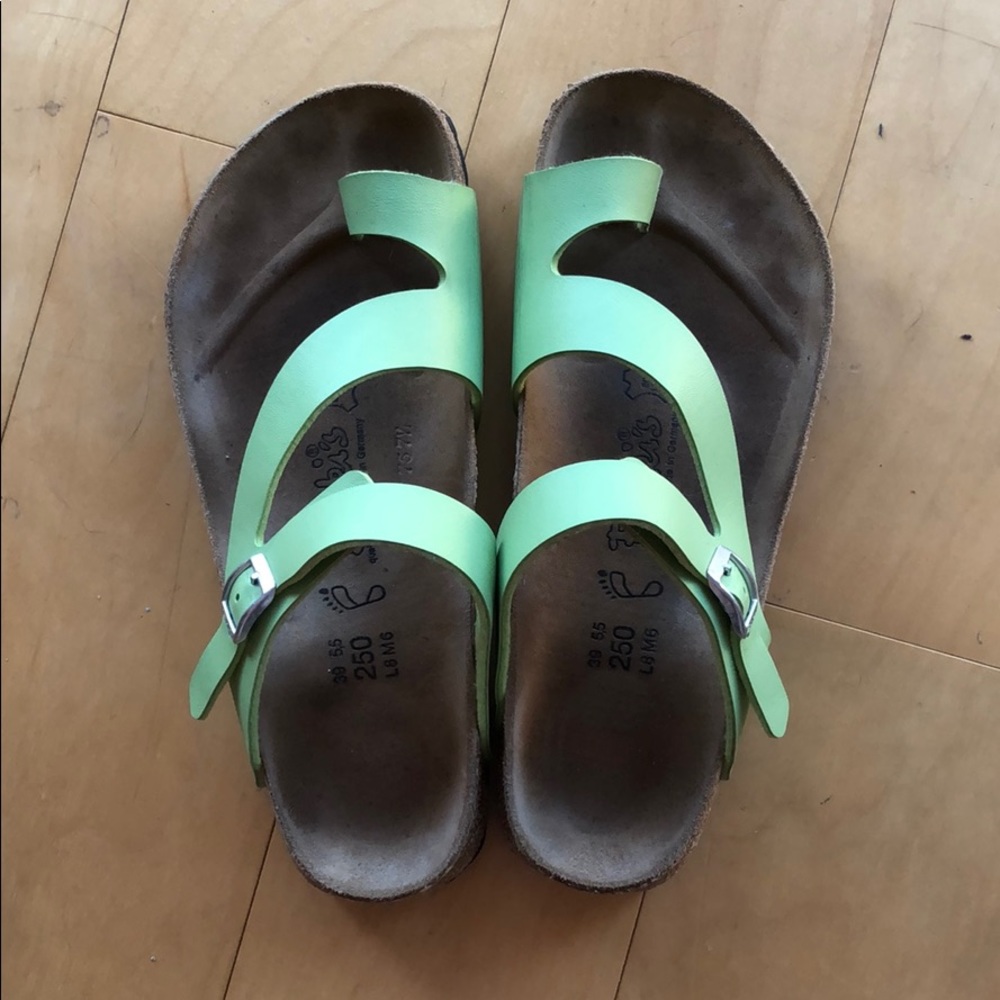 Lime Green Birkenstocks
